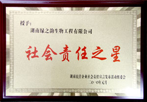 綠之韻集團(tuán)董事常務(wù)副總經(jīng)理勞嘉獲“社會(huì)責(zé)任之星”稱(chēng)號(hào)