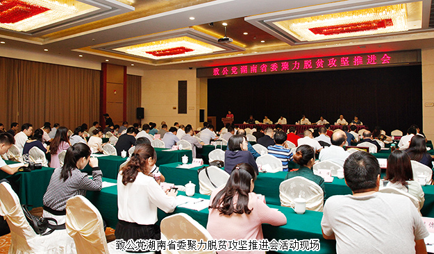 致公黨湖南省委聚力脫貧攻堅(jiān)推進(jìn)會(huì)在長(zhǎng)沙召開，綠之韻再次捐資20萬(wàn)建致公·綠韻生態(tài)班